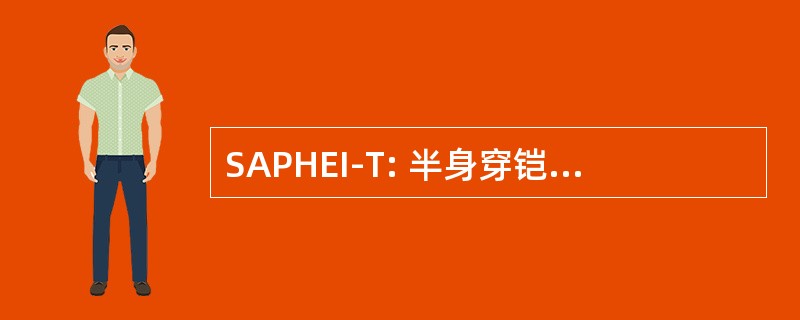 SAPHEI-T: 半身穿铠甲的穿孔高爆燃烧-示踪剂