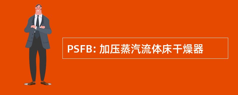 PSFB: 加压蒸汽流体床干燥器