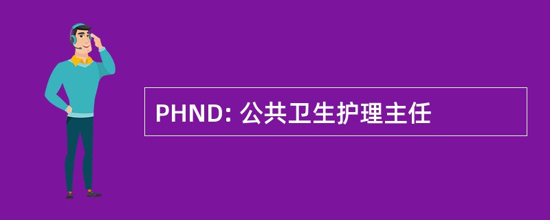 PHND: 公共卫生护理主任