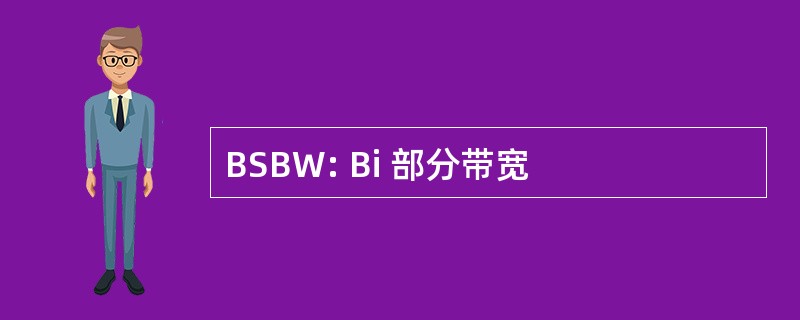 BSBW: Bi 部分带宽