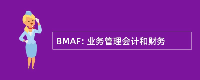 BMAF: 业务管理会计和财务