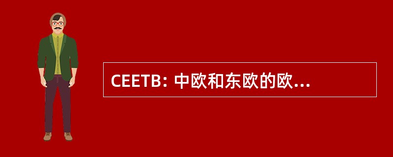 CEETB: 中欧和东欧的欧洲旅行理事会