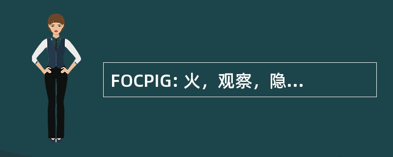 FOCPIG: 火，观察，隐蔽，受保护的、 综合的、 非几何