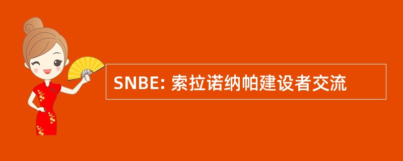 SNBE: 索拉诺纳帕建设者交流