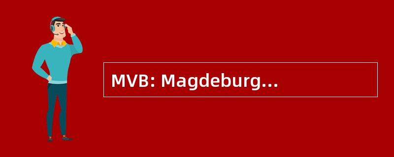 MVB: Magdeburger Verkehrsbetriebe