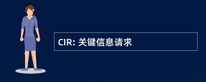 CIR: 关键信息请求