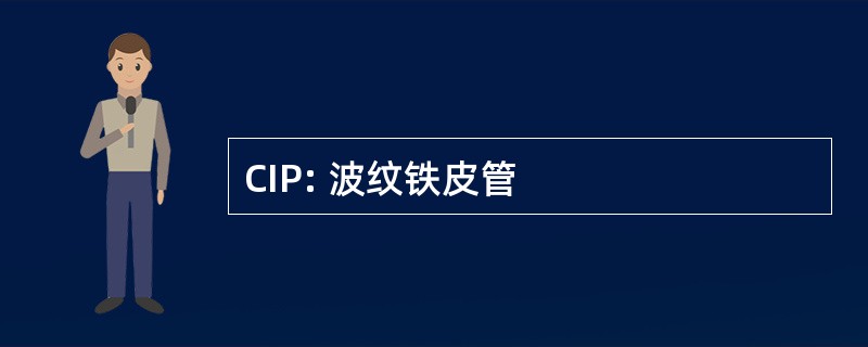 CIP: 波纹铁皮管