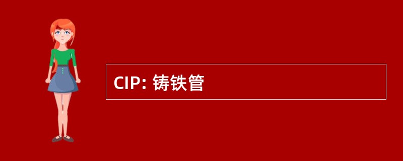 CIP: 铸铁管