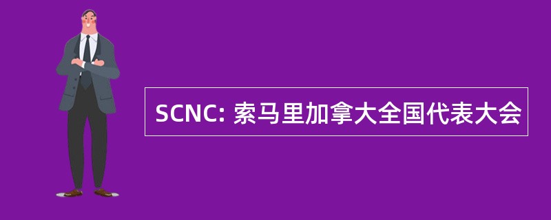 SCNC: 索马里加拿大全国代表大会