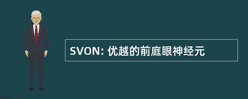 SVON: 优越的前庭眼神经元