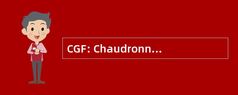 CGF: Chaudronnerie Garcia FrÃ¨res