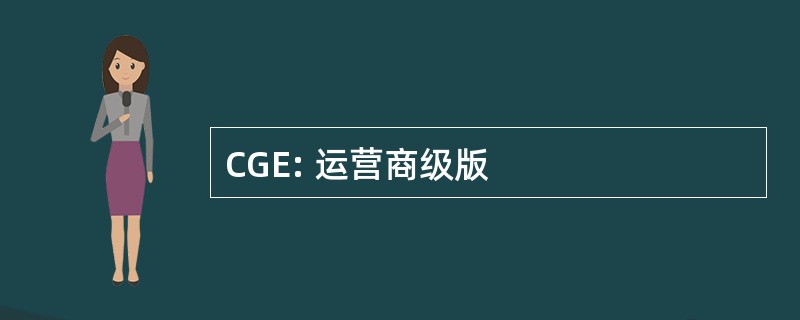 CGE: 运营商级版