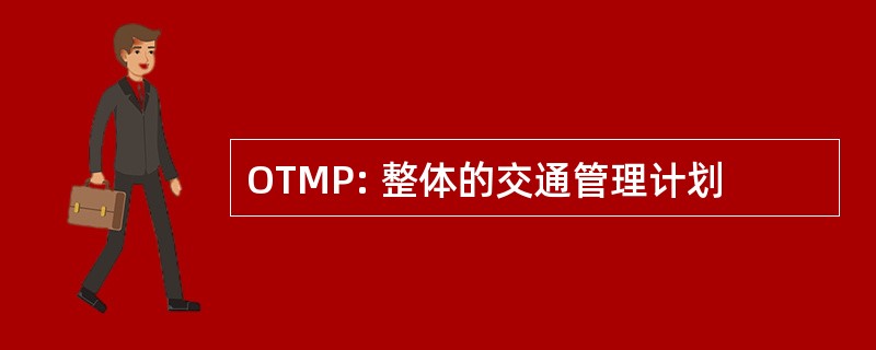 OTMP: 整体的交通管理计划