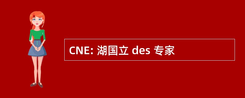 CNE: 湖国立 des 专家