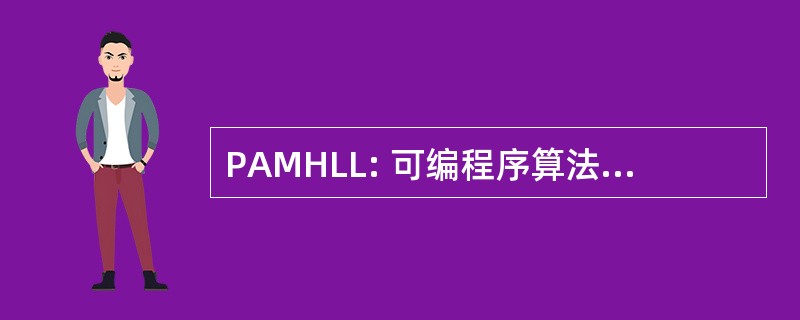 PAMHLL: 可编程序算法计算机高级语言