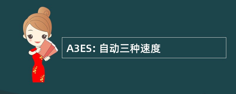 A3ES: 自动三种速度