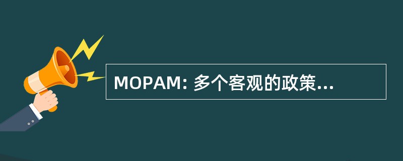 MOPAM: 多个客观的政策分析矩阵