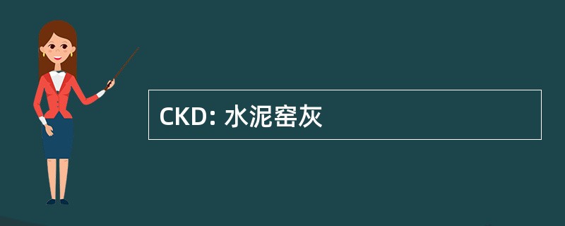 CKD: 水泥窑灰