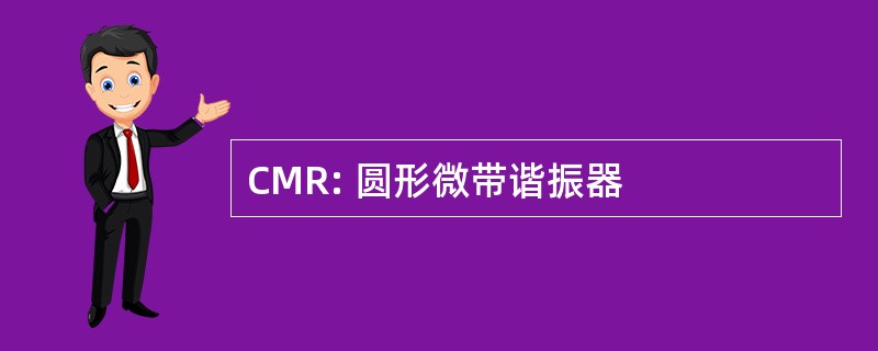 CMR: 圆形微带谐振器