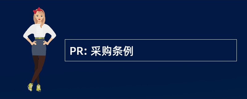 PR: 采购条例