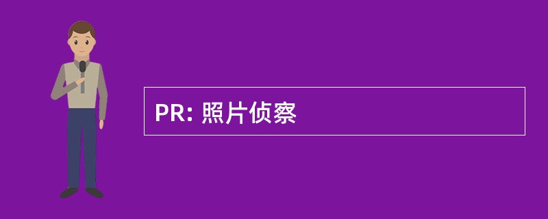 PR: 照片侦察