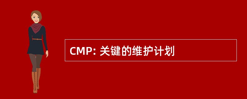 CMP: 关键的维护计划