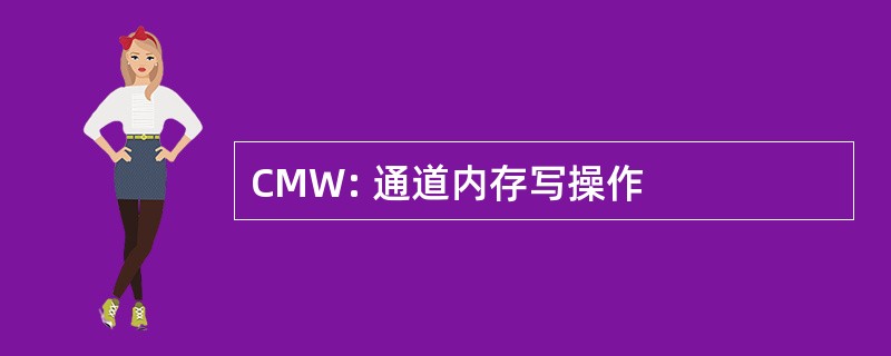 CMW: 通道内存写操作