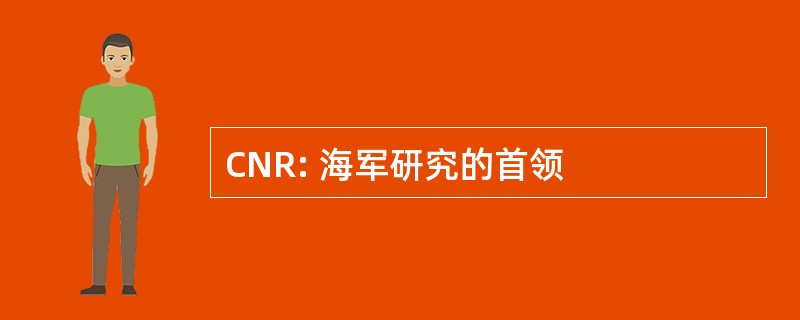 CNR: 海军研究的首领