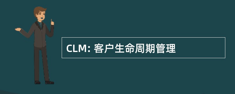 CLM: 客户生命周期管理