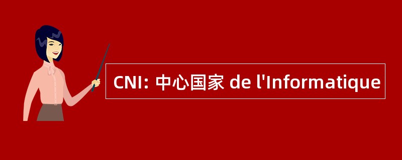 CNI: 中心国家 de l&#039;Informatique