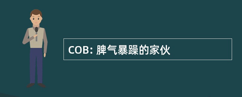 COB: 脾气暴躁的家伙