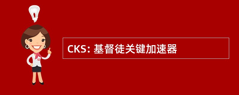 CKS: 基督徒关键加速器