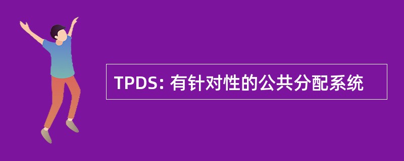 TPDS: 有针对性的公共分配系统