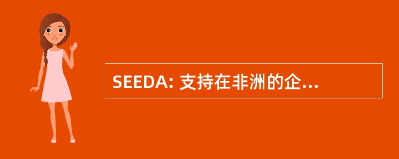 SEEDA: 支持在非洲的企业家和企业发展