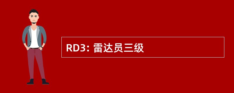 RD3: 雷达员三级