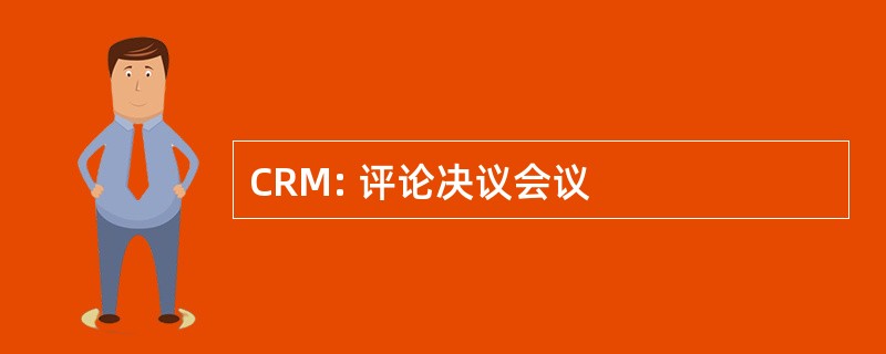 CRM: 评论决议会议