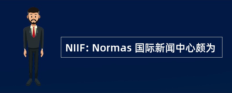 NIIF: Normas 国际新闻中心颇为