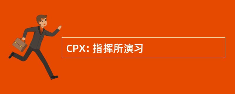 CPX: 指挥所演习