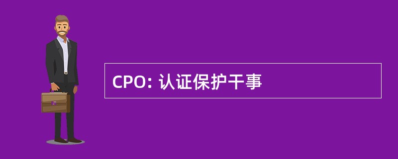 CPO: 认证保护干事