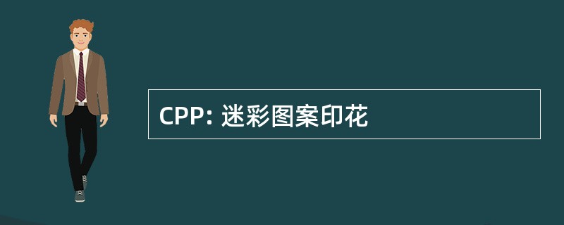 CPP: 迷彩图案印花