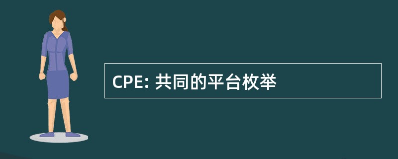 CPE: 共同的平台枚举