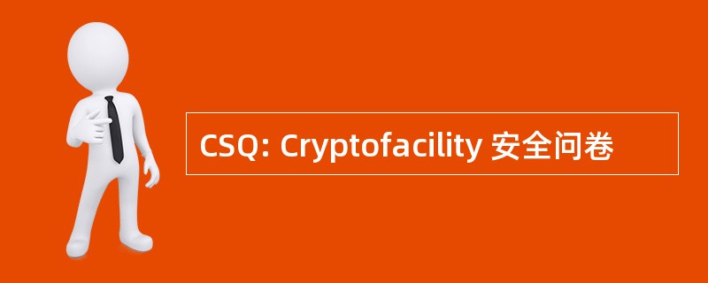 CSQ: Cryptofacility 安全问卷