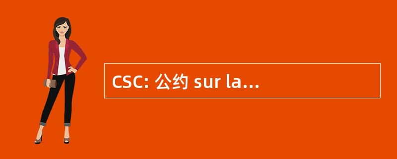 CSC: 公约 sur la 圣保罗，威尼斯 © curitÃ © des Conteneurs