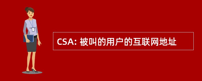 CSA: 被叫的用户的互联网地址