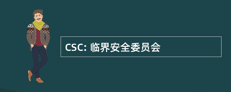 CSC: 临界安全委员会