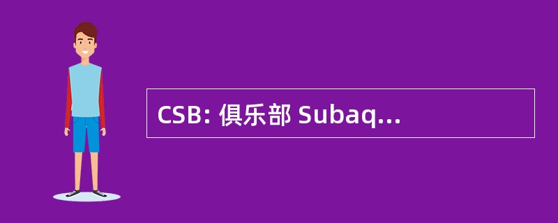 CSB: 俱乐部 Subaquatique Briviste