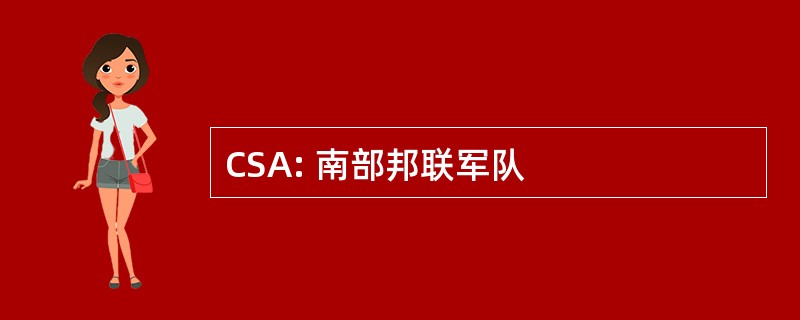 CSA: 南部邦联军队