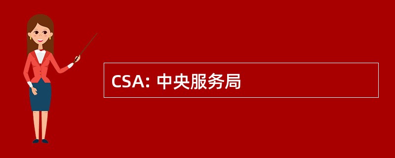 CSA: 中央服务局