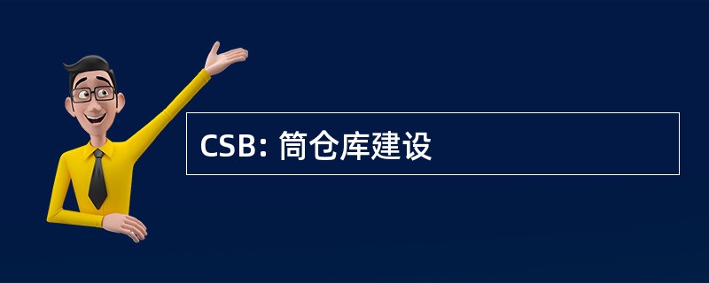 CSB: 筒仓库建设