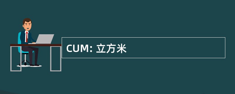 CUM: 立方米